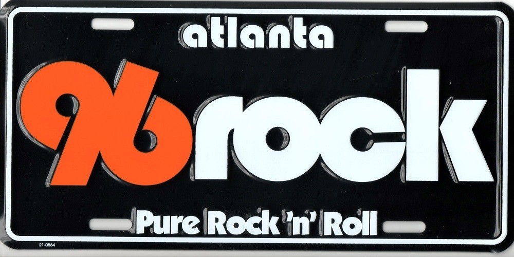 Beautiful Black 96rock Embossed License Plate Offered By Willard at 96rock Beautiful Black 96rock Embossed License Plate Offered By Willard at 96rock