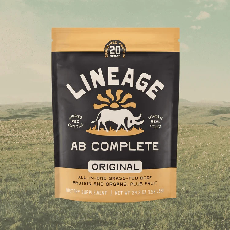 Lineage Provisions Grass-Fed Beef Protein Powder – Original Flavor, 24.3 oz
