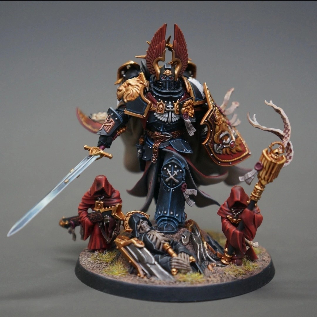 Warhammer 40k Dark Angels Lion El’Jonson Painted Miniature
