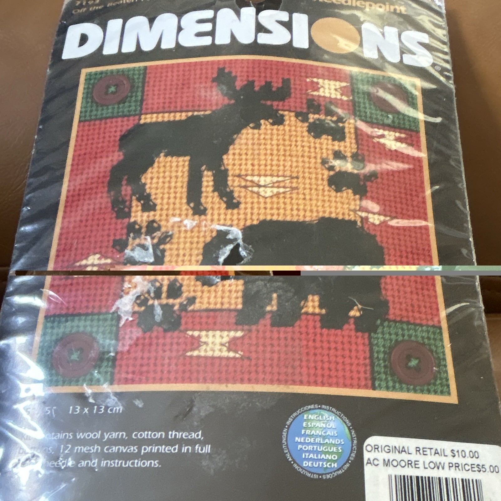 Vintage Dimensions Off The Beaten Path Needlepoint Kit Sealed New Old Stock Y2K Vintage Dimensions Off The Beaten Path Needlepoint Kit Sealed New Old Stock Y2K