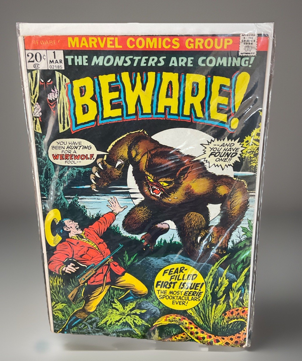 Beware #1 (Marvel Comics March 1973) Fear Filled First Issue