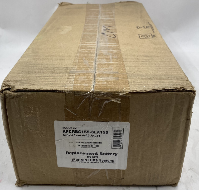 BTI APCRBC155-SLA155 REPLACEMENT BATTERY FOR APC SMART-UPS BATTERY BACKUP BTI APCRBC155-SLA155 REPLACEMENT BATTERY FOR APC SMART-UPS BATTERY BACKUP