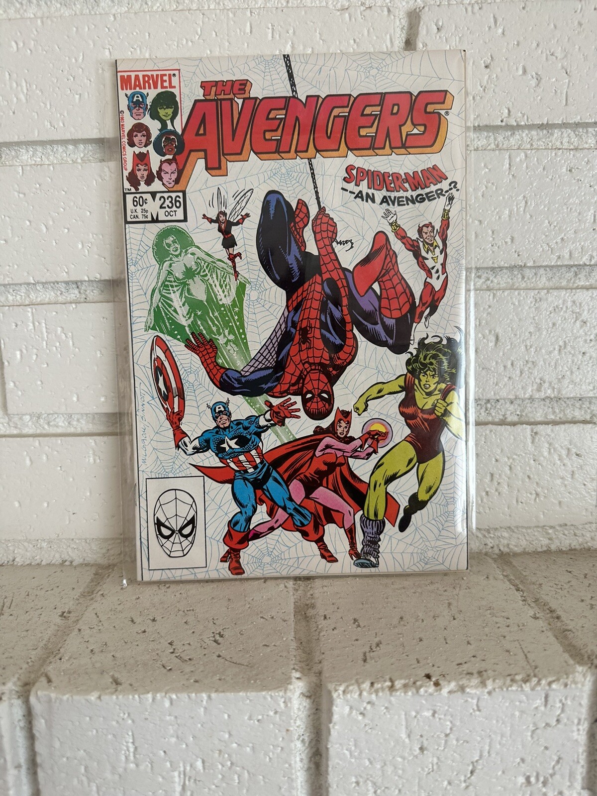 Avengers #236 Marvel Comics 1983 Spider-Man & She-Hulk Join Hi-Grade NM