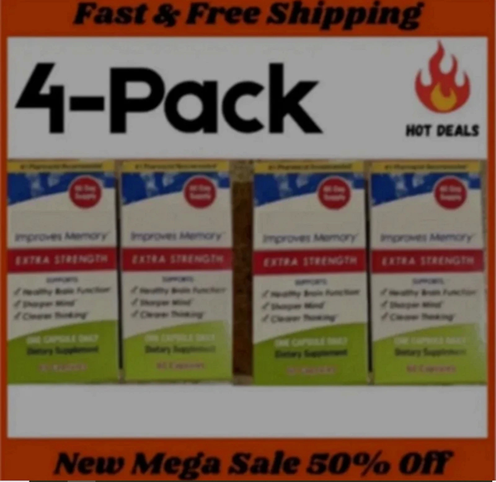 4Pack Capsules – 240 Count – 20mg – New –  – Ships From USA