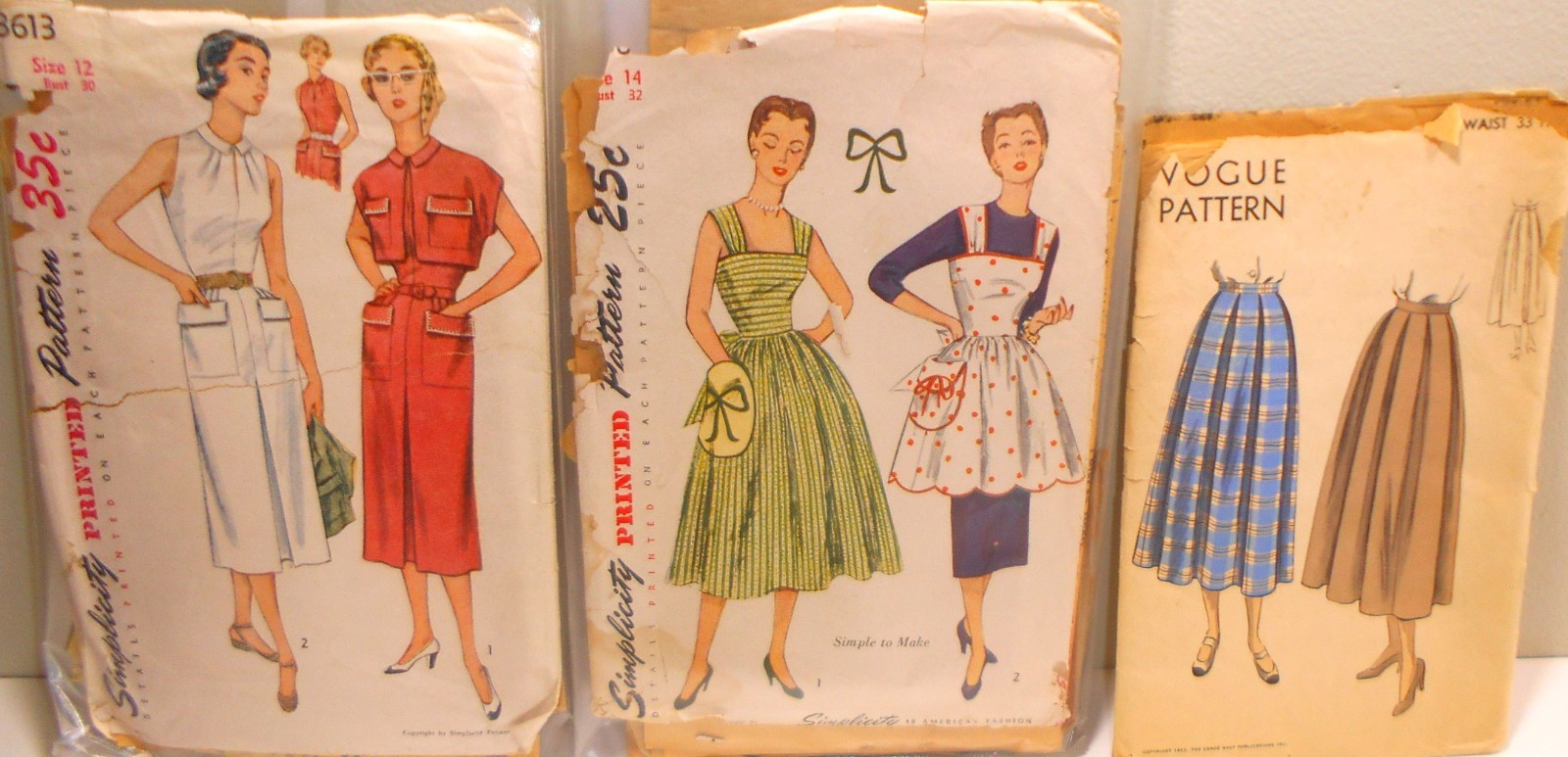 3 Vtg 1940's-50 3 Vtg 1940's-50
