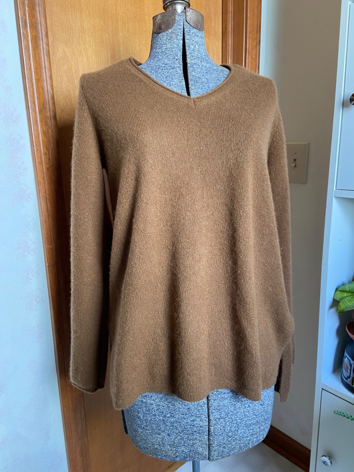 Magaschoni Cashmere Sweater Brown S/P