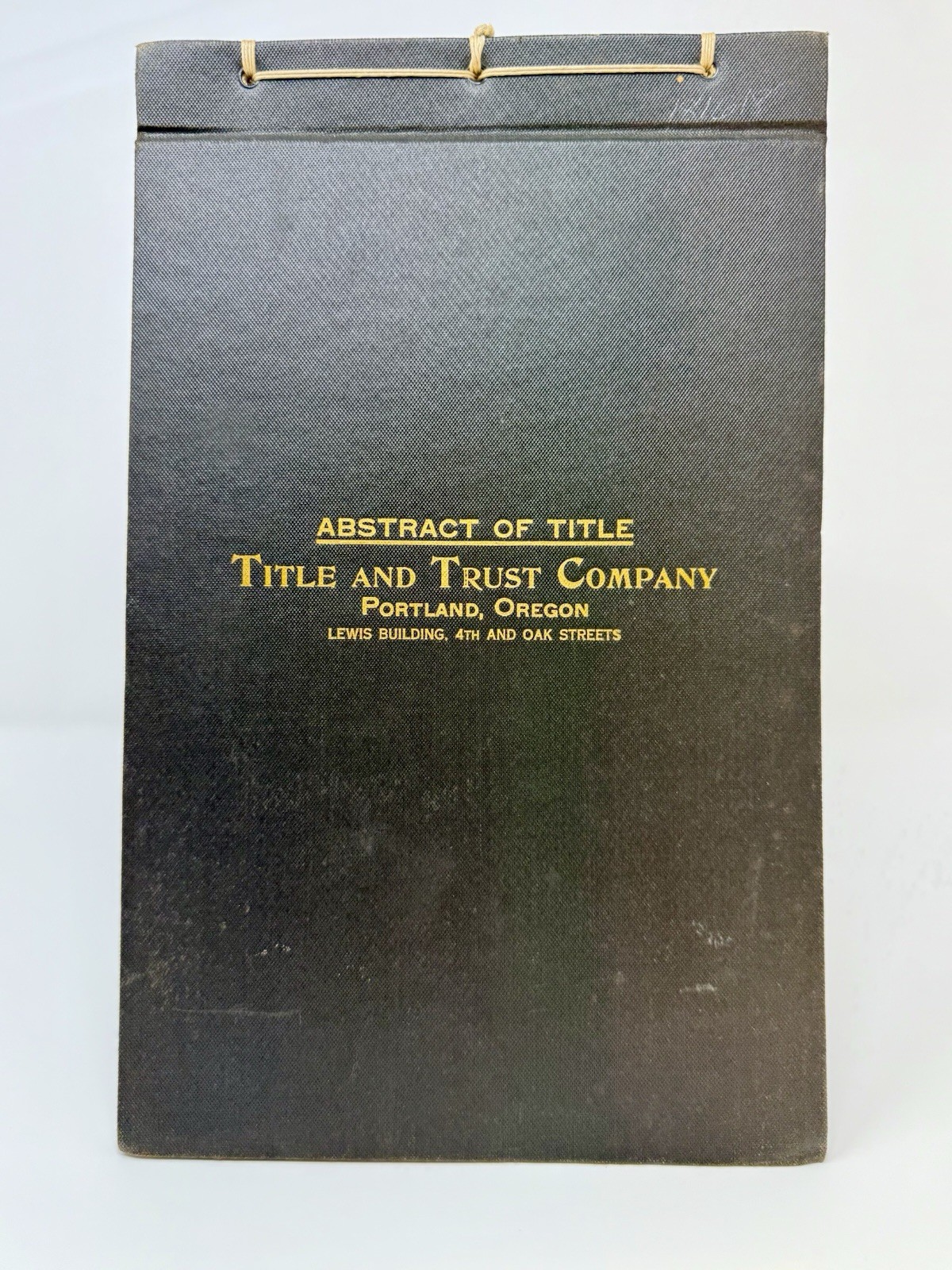 Antique 1860’sAbstract of Title Property Deed Documents Portland OR West Coast