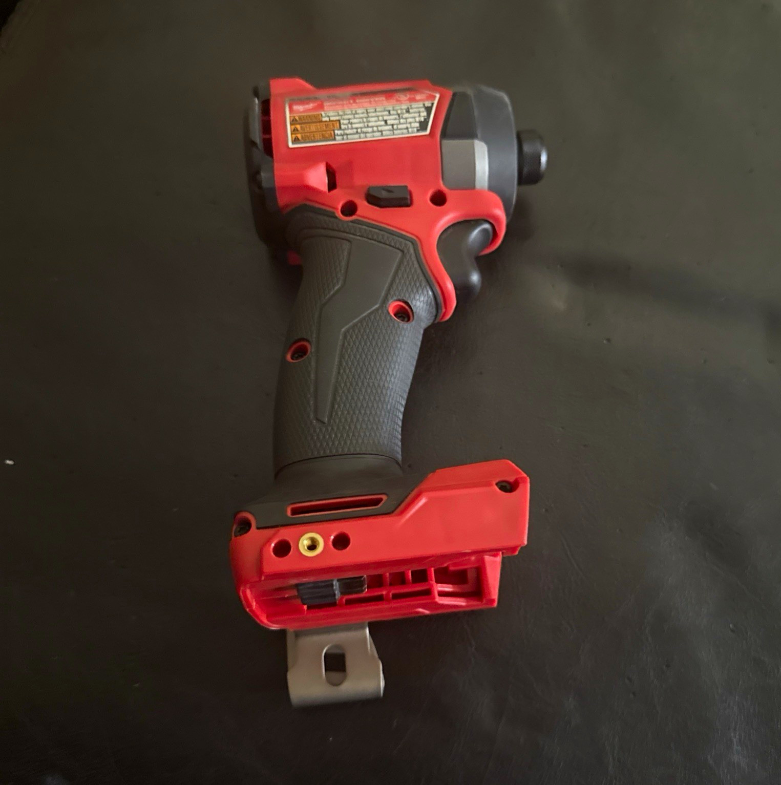 Milwaukee FUEL Cordless Impact Driver w/ Battery, Belt Clip, LED Light Red/Black
