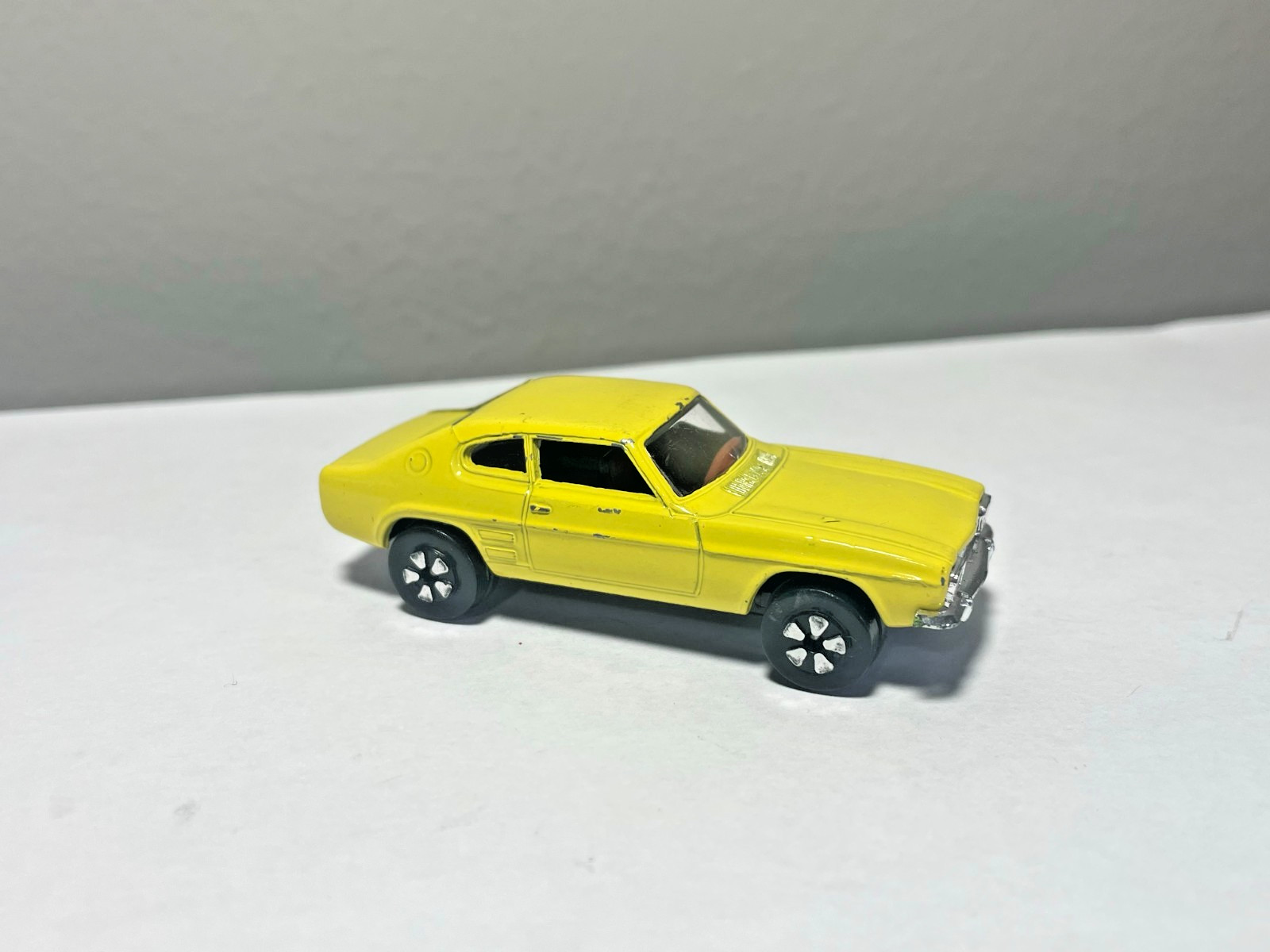 Vintage PlayArt Yellow Ford Capri 1600 GT Hong Kong Diecast RARE Vintage PlayArt Yellow Ford Capri 1600 GT Hong Kong Diecast RARE
