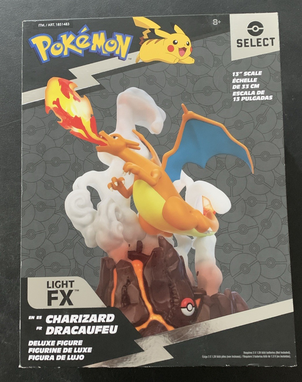 Pokemon Charizard Select 1:10 Scale LIGHT FX Deluxe Figures Jazwares Pokemon Charizard Select 1:10 Scale LIGHT FX Deluxe Figures Jazwares