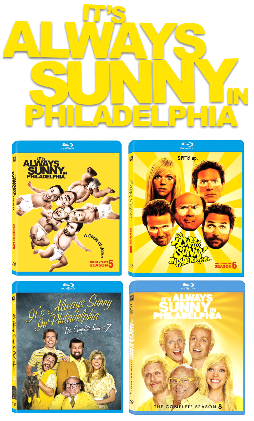 It\'s Always Sunny in Philadelphia SEASONS 5-8 (BLU-RAY) BRAND NEW & SEALED