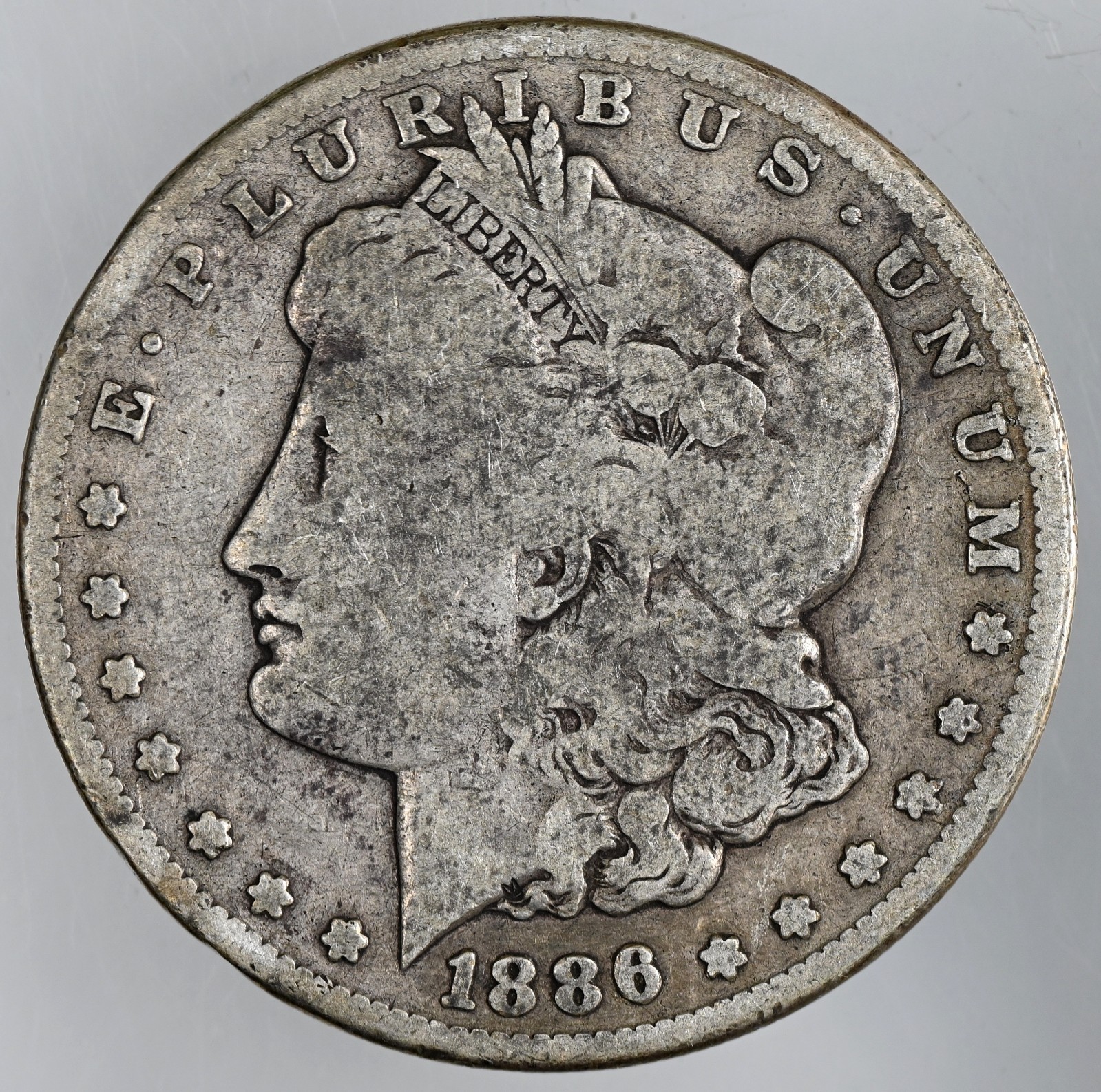 1886-S  $1 MORGAN SILVER DOLLAR   GOOD DETAILS  