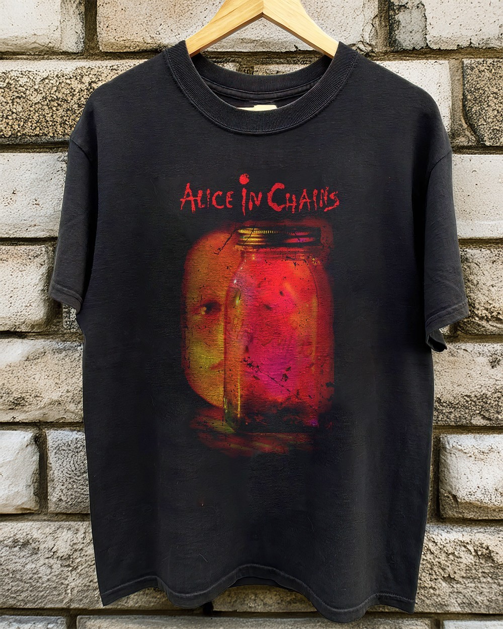 Alice In Chains Jar Of Flies 1994 Grunge Album Black Tee