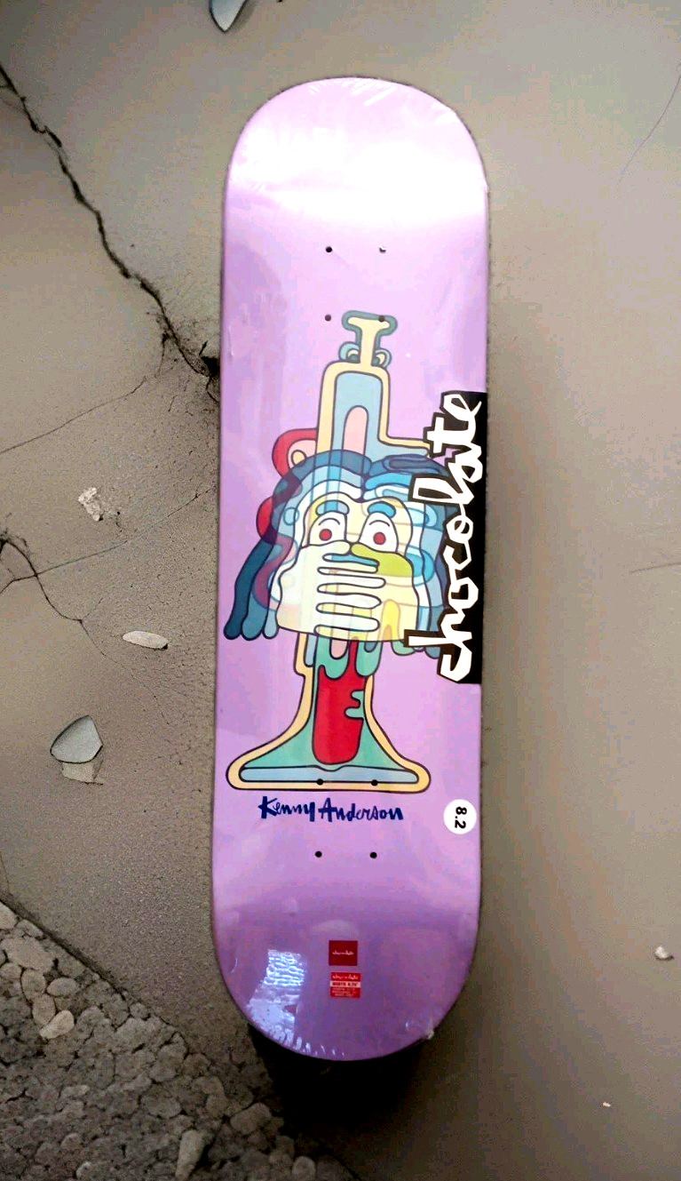 Chocolate Kenny Anderson Trumpet Skateboad Deck 8.25 Chocolate Kenny Anderson Trumpet Skateboad Deck 8.25