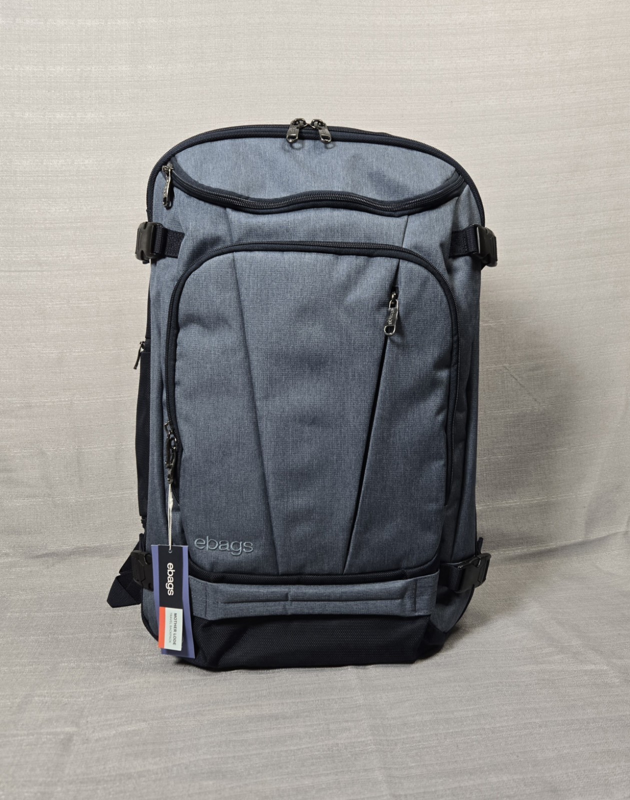 Ebags Mother Lode Travel Backpack 45L Full Size Blue Convertible Expandable Ebags Mother Lode Travel Backpack 45L Full Size Blue Convertible Expandable