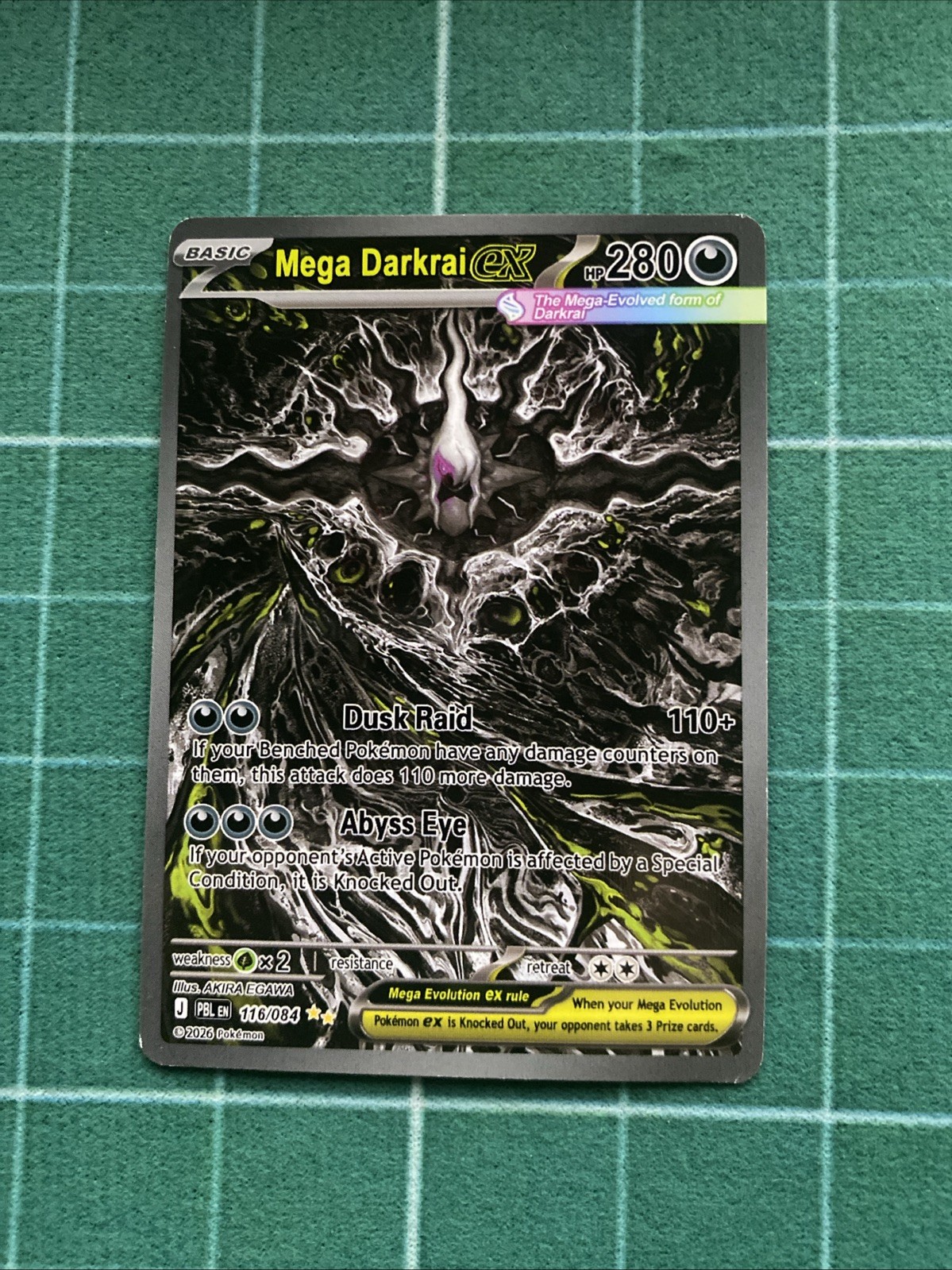 Mega Darkrai ex 116/084 Me05: Pitch Black Holo Mega Darkrai ex 116/084 Me05: Pitch Black Holo