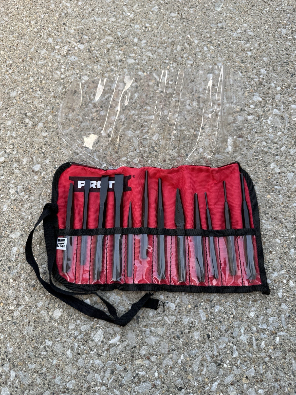 Proto J2S2 12 Piece Punch & Chisel Set w/ Roll Pouch, Made in USA, NEW Proto J2S2 12 Piece Punch & Chisel Set w/ Roll Pouch, Made in USA, NEW