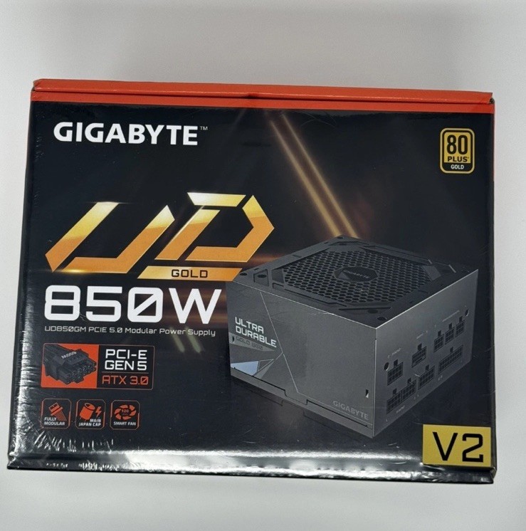 Gigabyte GP-UD850GM PG5 850W Gold ATX 3.0 PCIe 5.0 Modular PSU – New Sealed Gigabyte GP-UD850GM PG5 850W Gold ATX 3.0 PCIe 5.0 Modular PSU – New Sealed