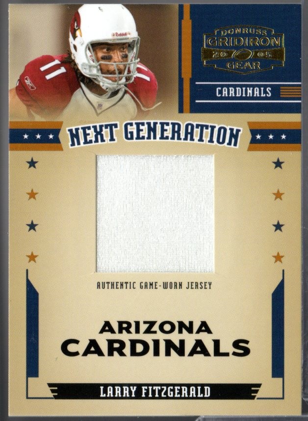 Larry Fitzgerald 2005 Donruss Gridiron Gear #NG-7 Next Generation Jersey #150