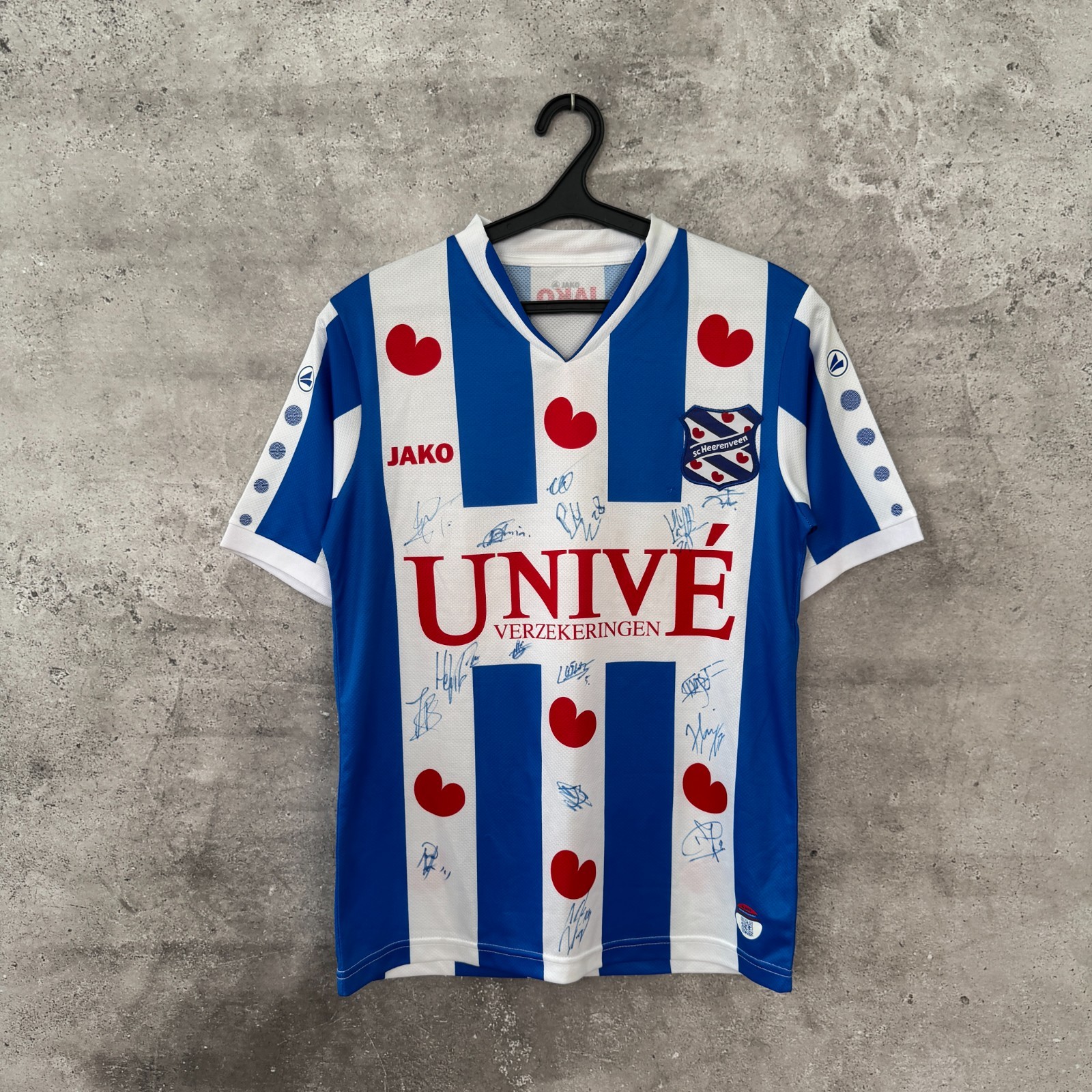 SC HEERENVEEN 2011/2012 HOME SIGNED FOOTBALL SHIRT JAKO JERSEY SIZE S