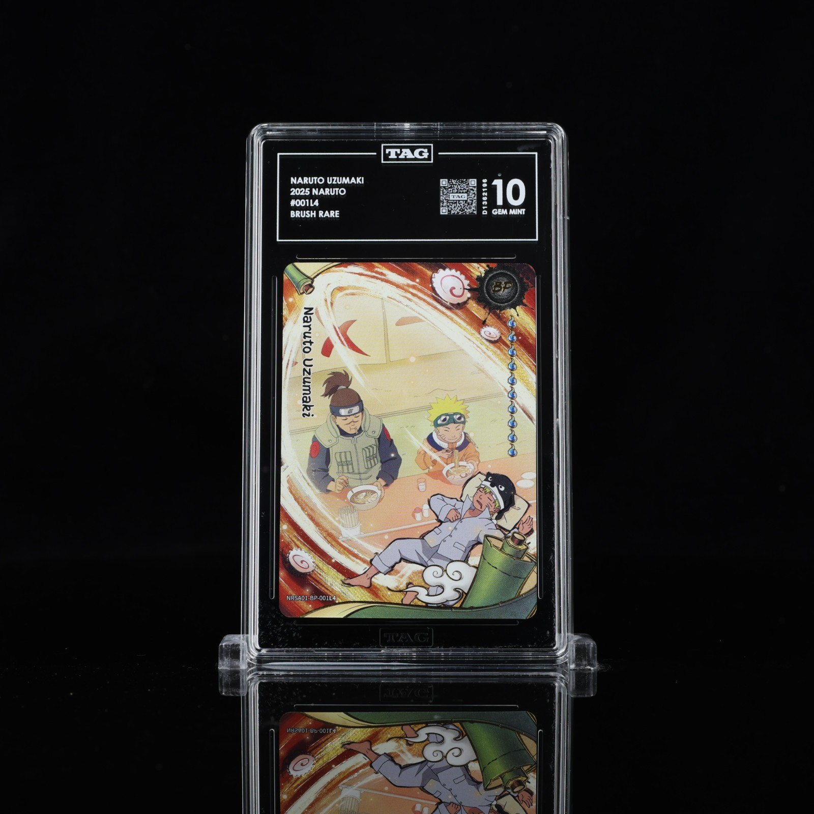 2025 Kayou Naruto Uzumaki BP Brush Rare #001L4 TAG 10 Gem Mint NRSA01 Graded