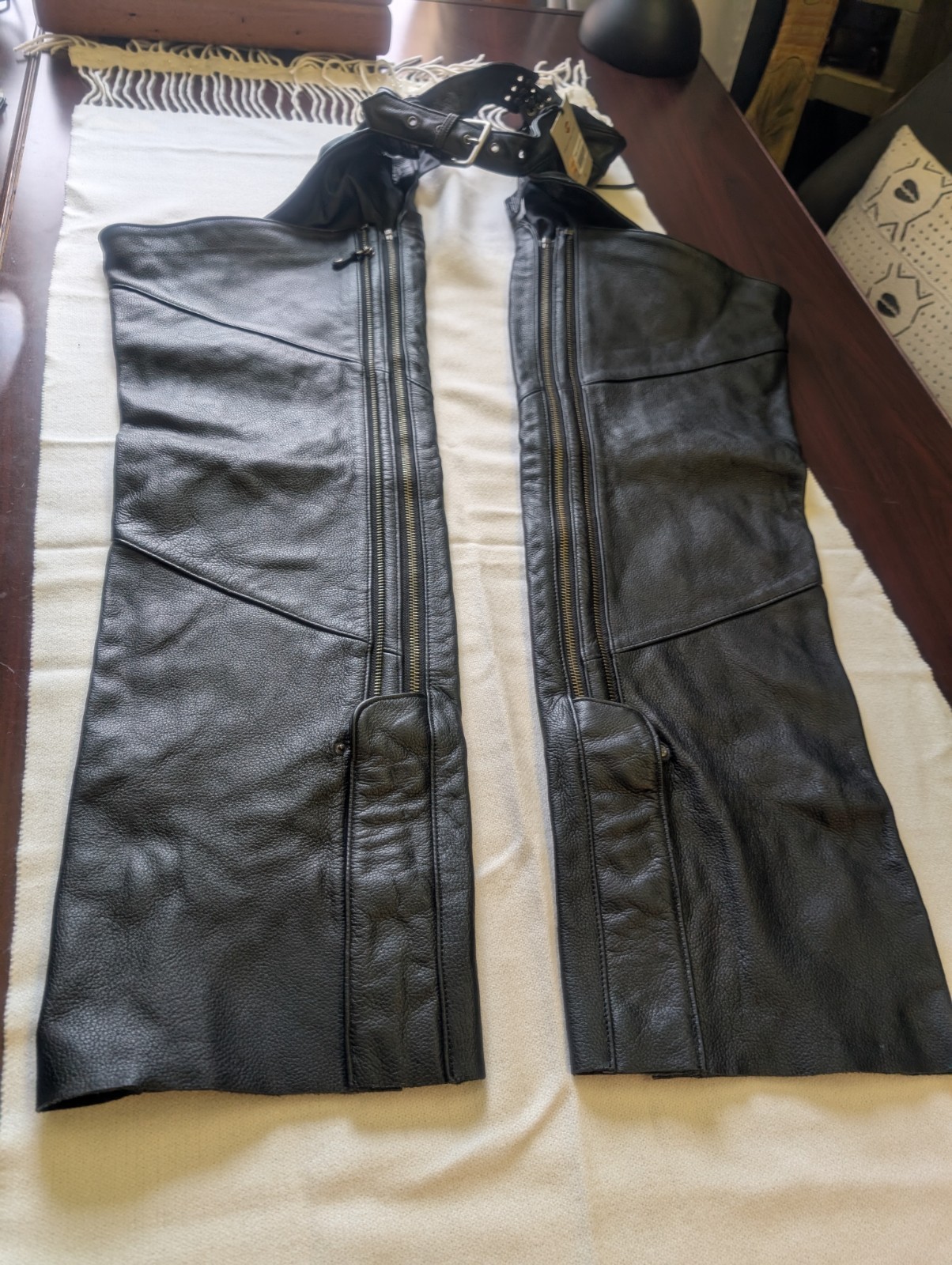 NWT Harley Davidson Deluxe Leather Chaps P/L