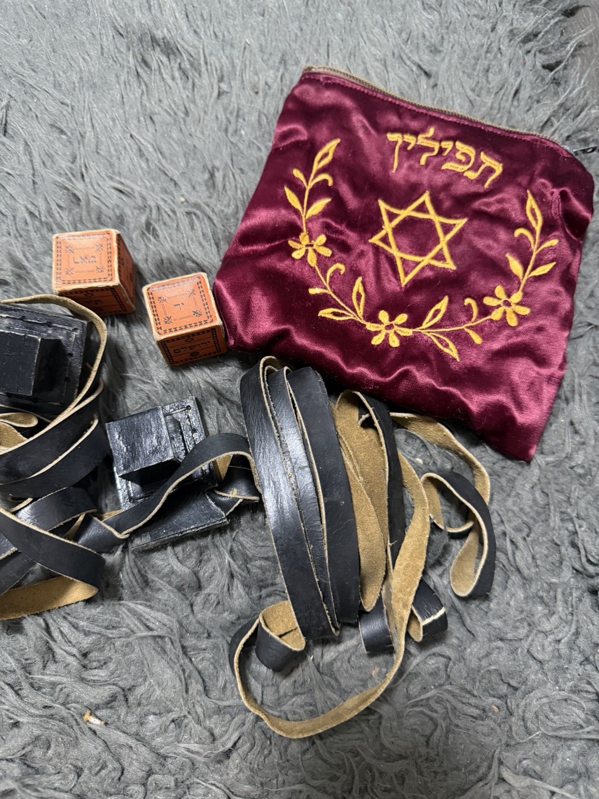 Tefillin Tfilin Tfillen Red Bag Judaica Jewish Tefillin Tfilin Tfillen Red Bag Judaica Jewish