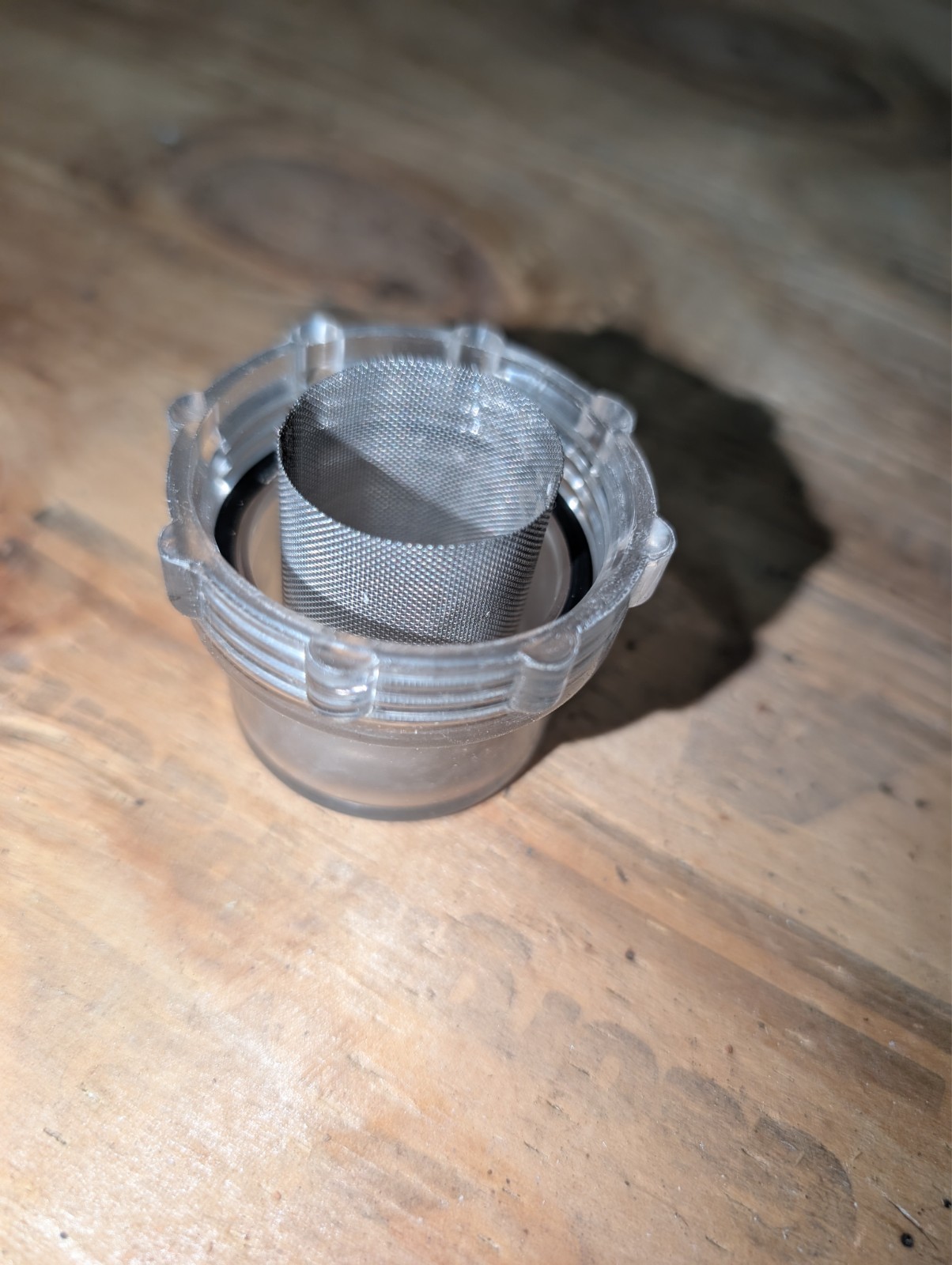 Windsor Karcher iCapsol CRB parts: Clear Plastic filter cap cover + mesh strain Windsor Karcher iCapsol CRB parts: Clear Plastic filter cap cover + mesh strain