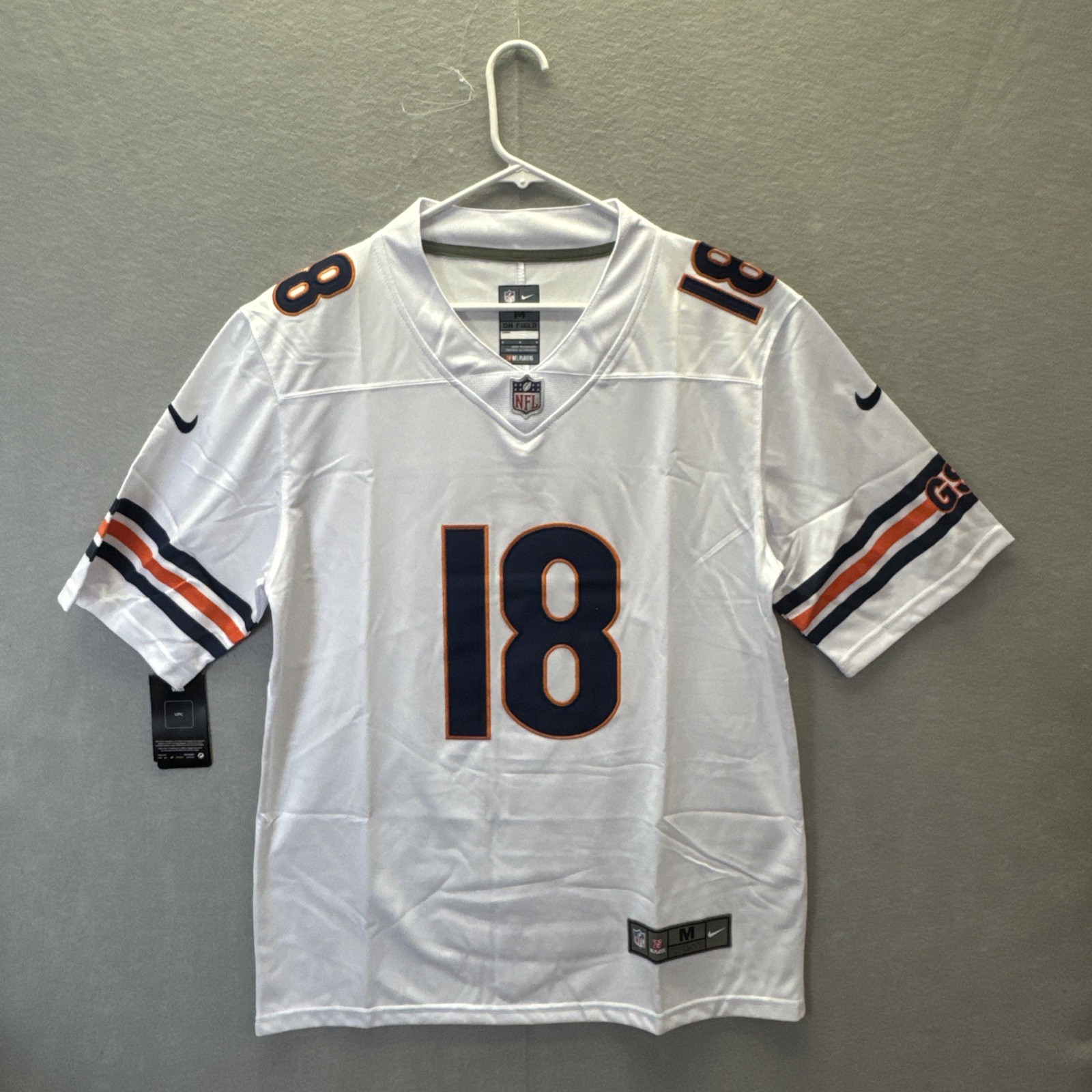 Caleb Williams #18 Chicago Bears Game Men\'s Team Jersey White Pick Size