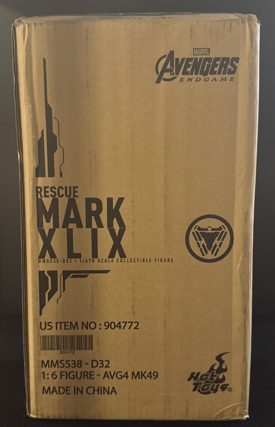 Hot Toys MMS538-D32 Avengers: Endgame MK XLIX (MK49) Rescue 1/6 Scale Figure Hot Toys MMS538-D32 Avengers: Endgame MK XLIX (MK49) Rescue 1/6 Scale Figure