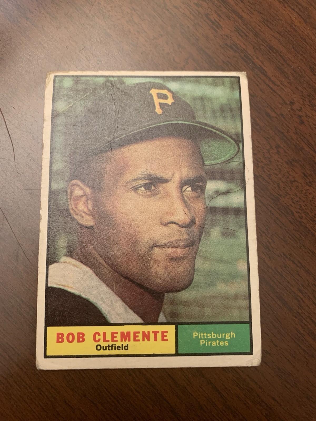 1961 Topps MLB Baseball Roberto Clemente Pittsburgh Pirates Star Base Card #388