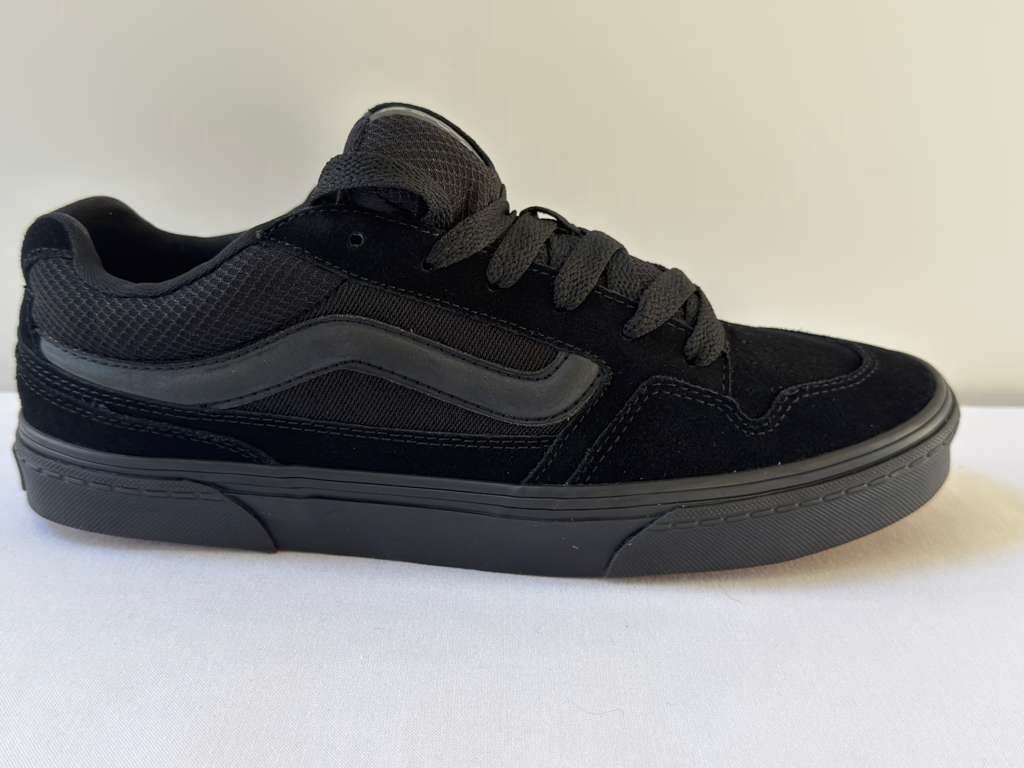 NEW VANS CALDRONE Skate Sneakers  SZ 9 M  For men\'s in Suede Mesh BLACK BLACK