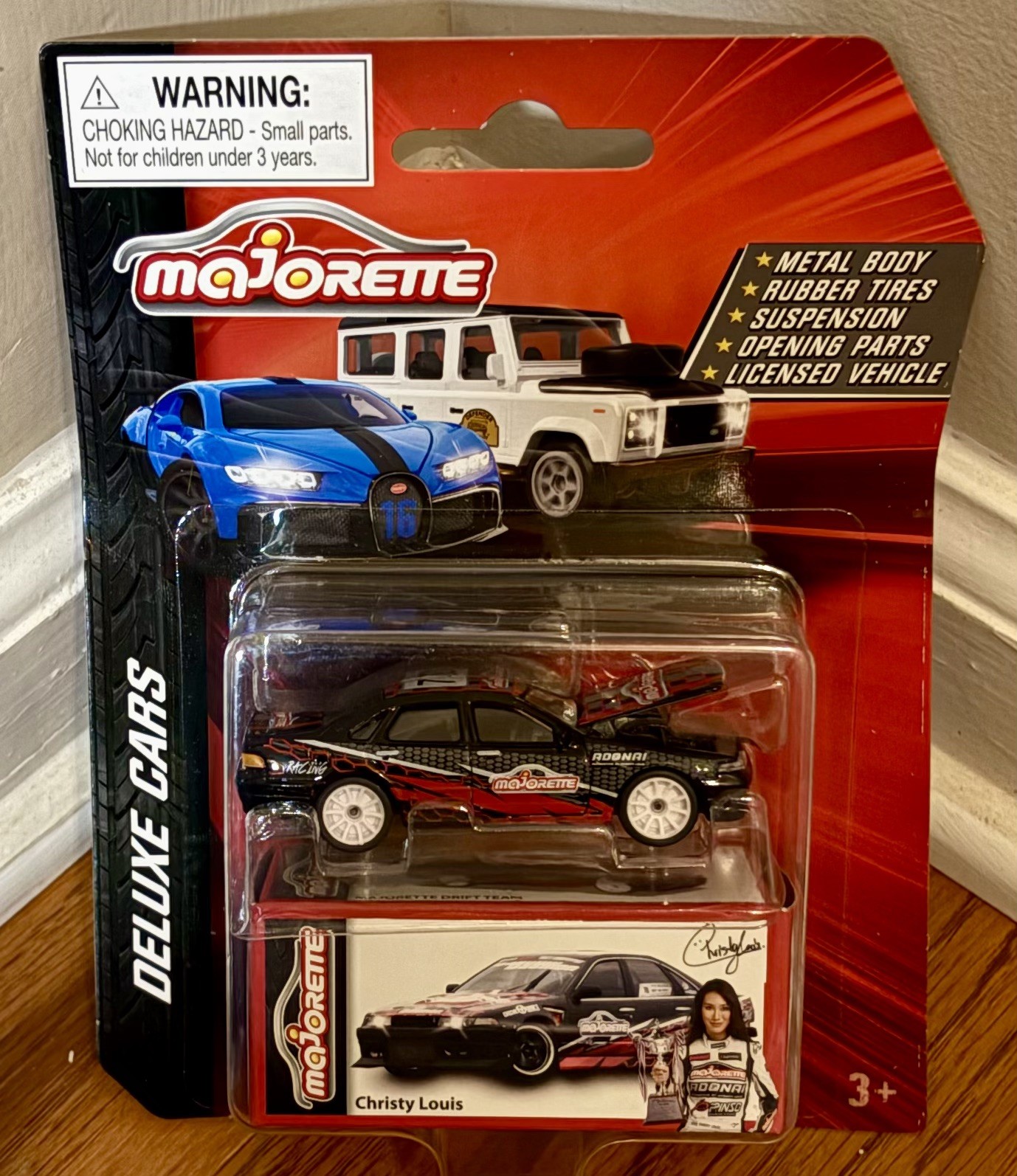 2024 Majorette Deluxe Cars Nissan Cefiro A31 Drift Car Christy Louis Racing