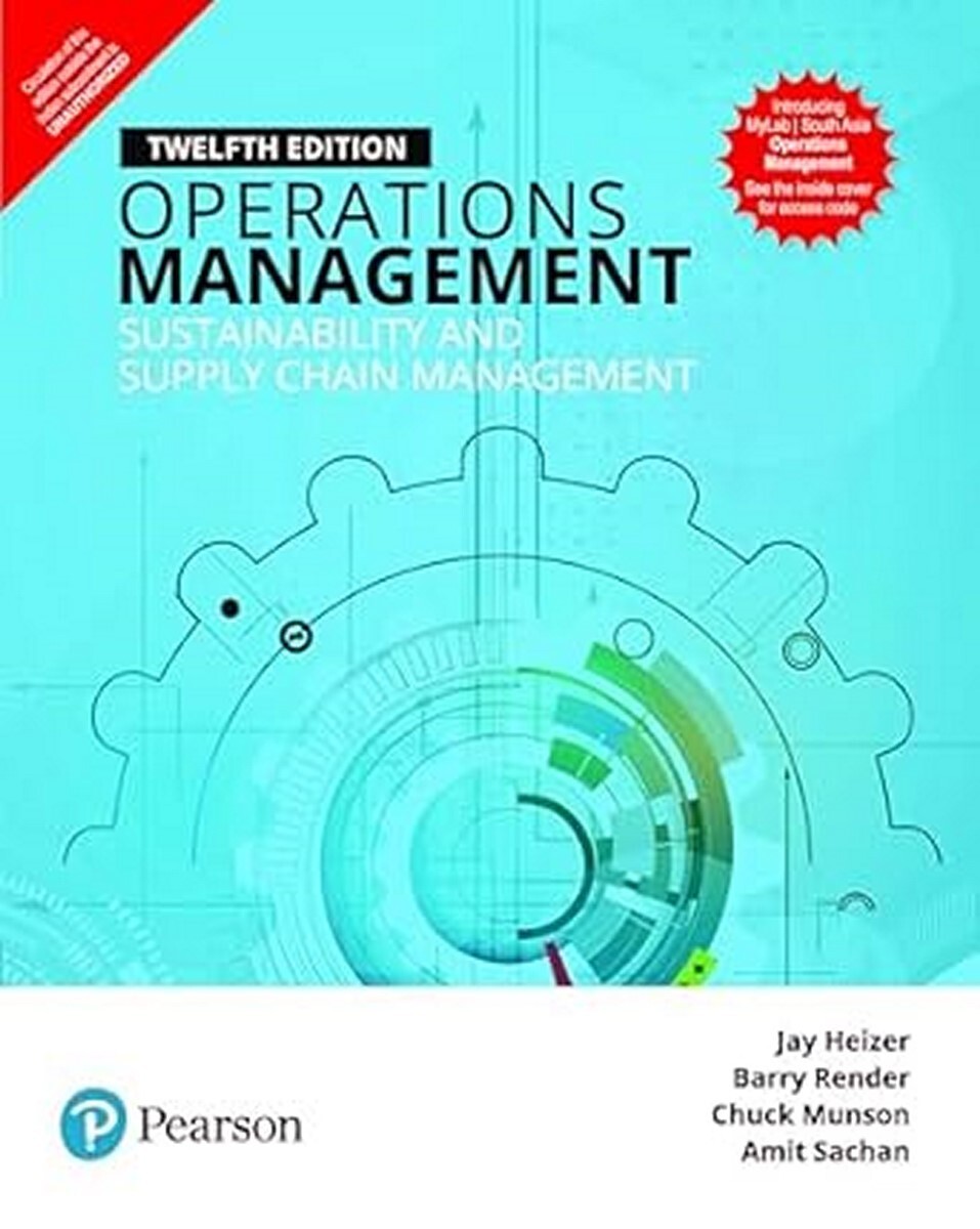 New: Operations Management by Jay Heizer 12th INTL ED -9789332586703 New: Operations Management by Jay Heizer 12th INTL ED -9789332586703