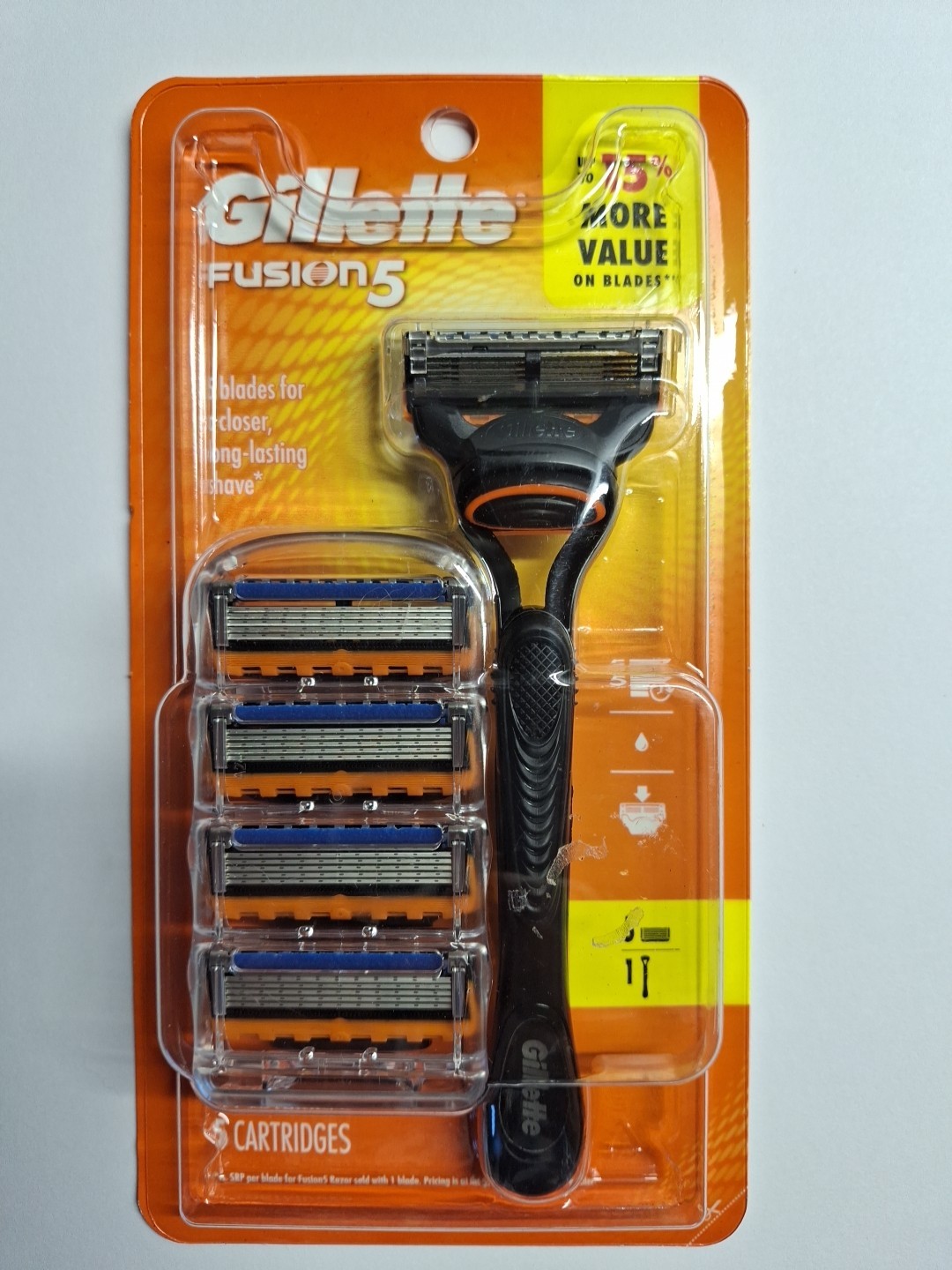 New Gillette Fusion 5. 1 Razor & 5 Cartridges