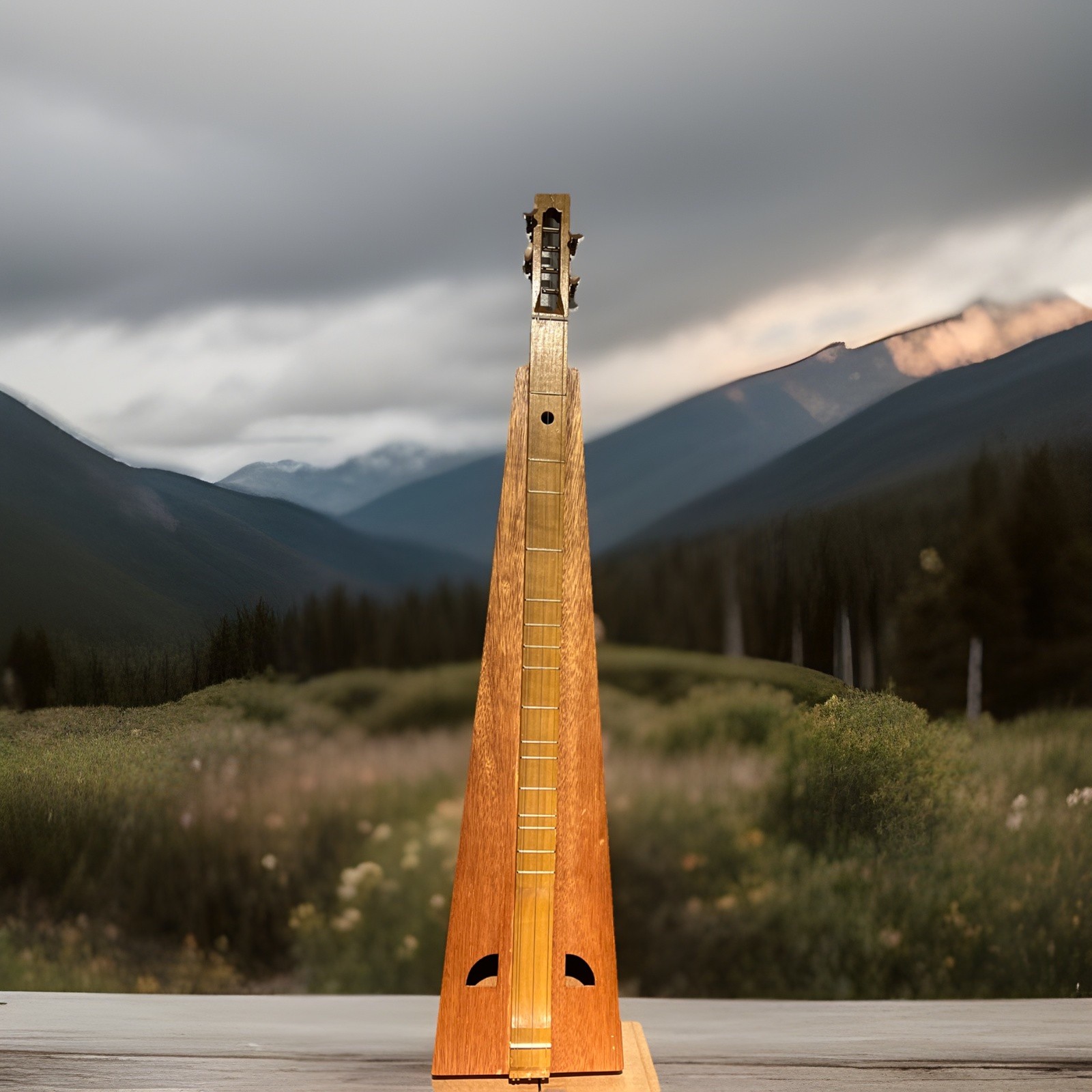 NICE Vintage Hand Crafted(Left Hand)Dulcimer 4-String Trapezoid From The 1990’s NICE Vintage Hand Crafted(Left Hand)Dulcimer 4-String Trapezoid From The 1990’s