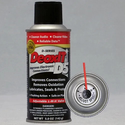 Caig DeoxIT® D5S Can 142g 5% solution spray w/LMH valve -  - FreshStock
