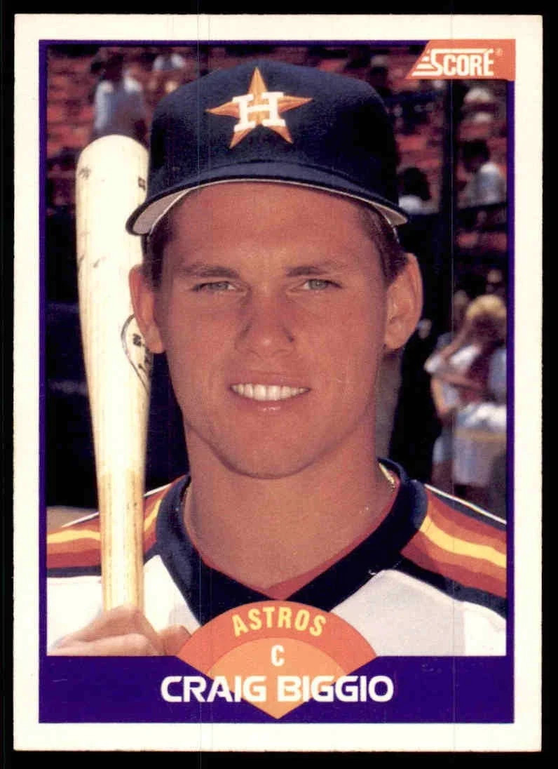 1989 Score #237 Craig Biggio Rookie RC Houston Astros 90s MLB Baseball HOF QTY+ 1989 Score #237 Craig Biggio Rookie RC Houston Astros 90s MLB Baseball HOF QTY+