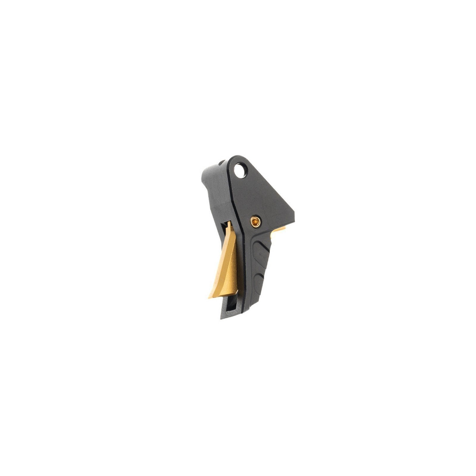 Tyrant CNC I.T.T.S. Trigger Anodized Black Shoe With Gold Blade Fits Springfield