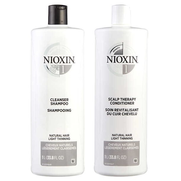 Nioxin System 1 Cleanser Shampoo and Scalp Therapy Conditioner Duo 33.8 Oz Nioxin System 1 Cleanser Shampoo and Scalp Therapy Conditioner Duo 33.8 Oz