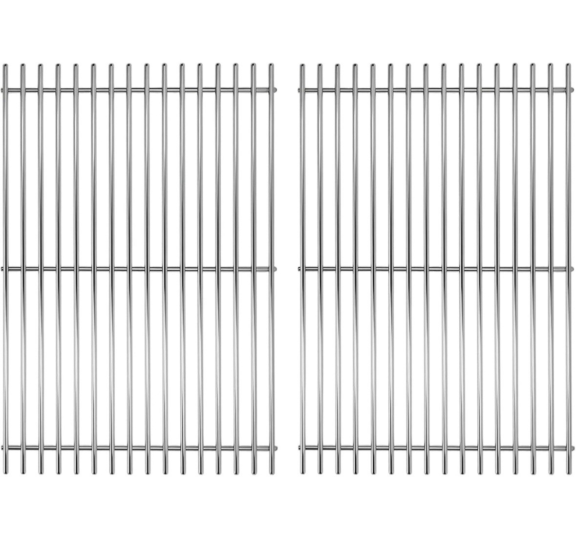 2pcs Stainless Steel Cooking Grates for Weber, 17.5'' x 23.8'' | Grill 2pcs Stainless Steel Cooking Grates for Weber, 17.5'' x 23.8'' | Grill
