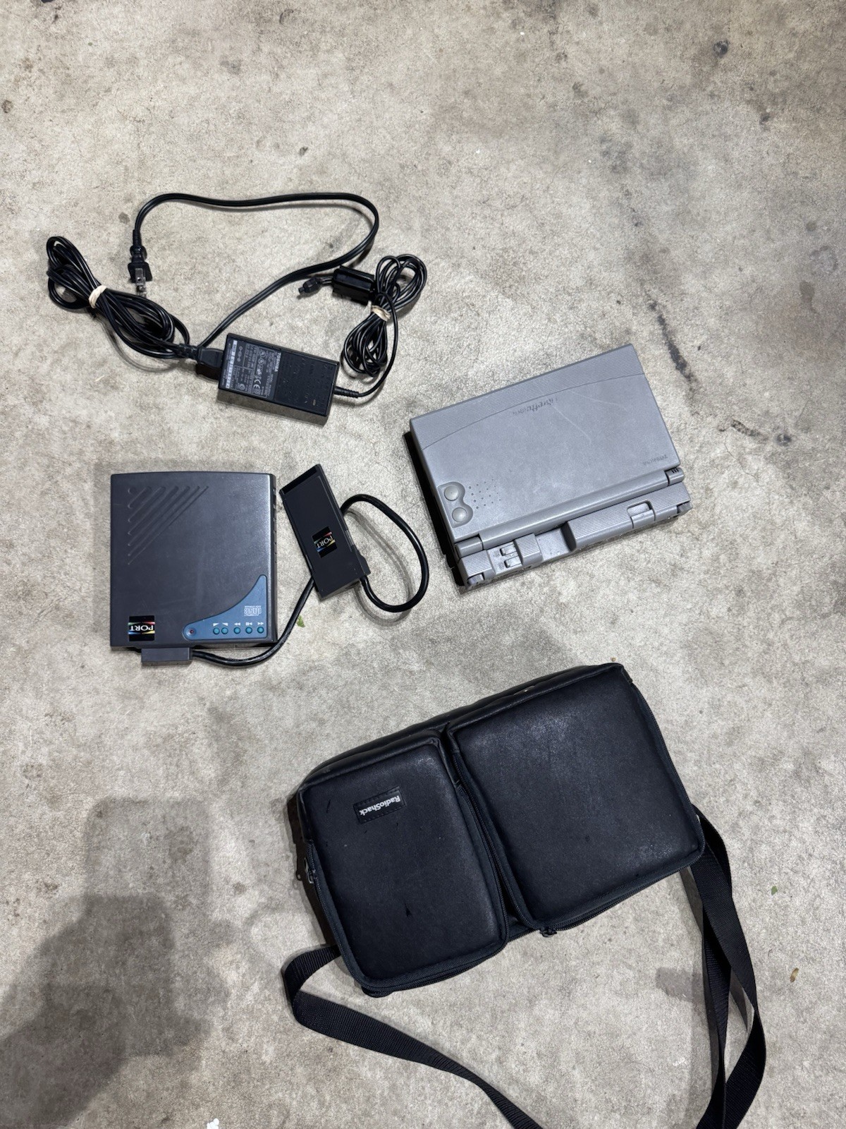Vintage Toshiba Libretto 70CT Mini Notebook Laptop - FOR PARTS - Includes Case