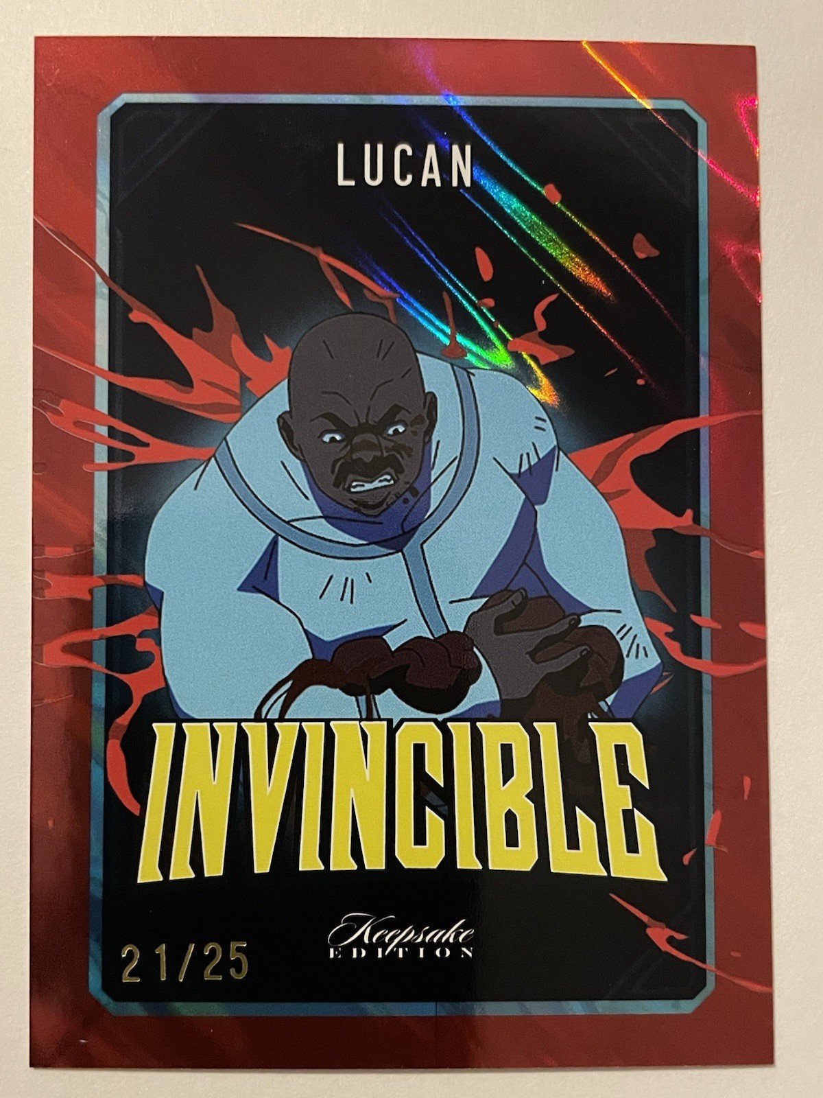 Keepsake Invincible Season 2 2026 Lucan #70 Red Parallel/25 Super Products Inc