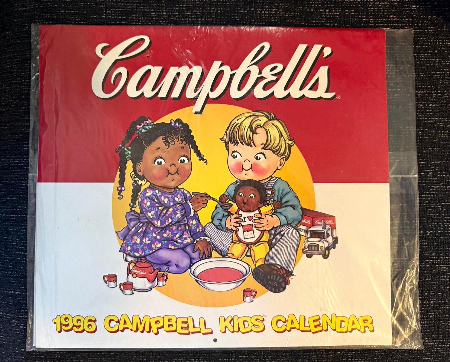 Campbell\'s Kids 1996 Advertising Calendar Collectible Red/White