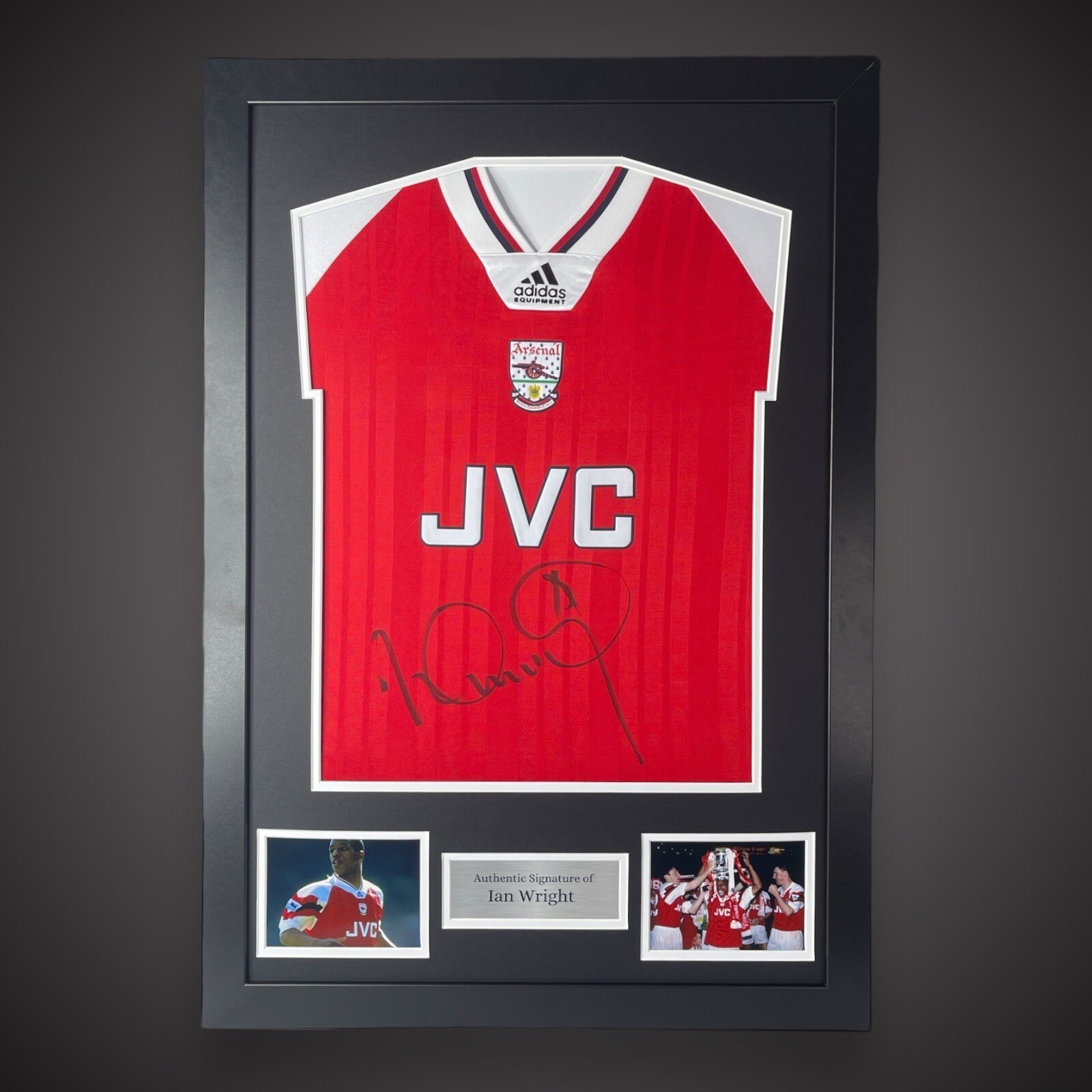 Ian Wright Arsenal Legend Hand Signed And Framed Football Shirt £299 With COA 