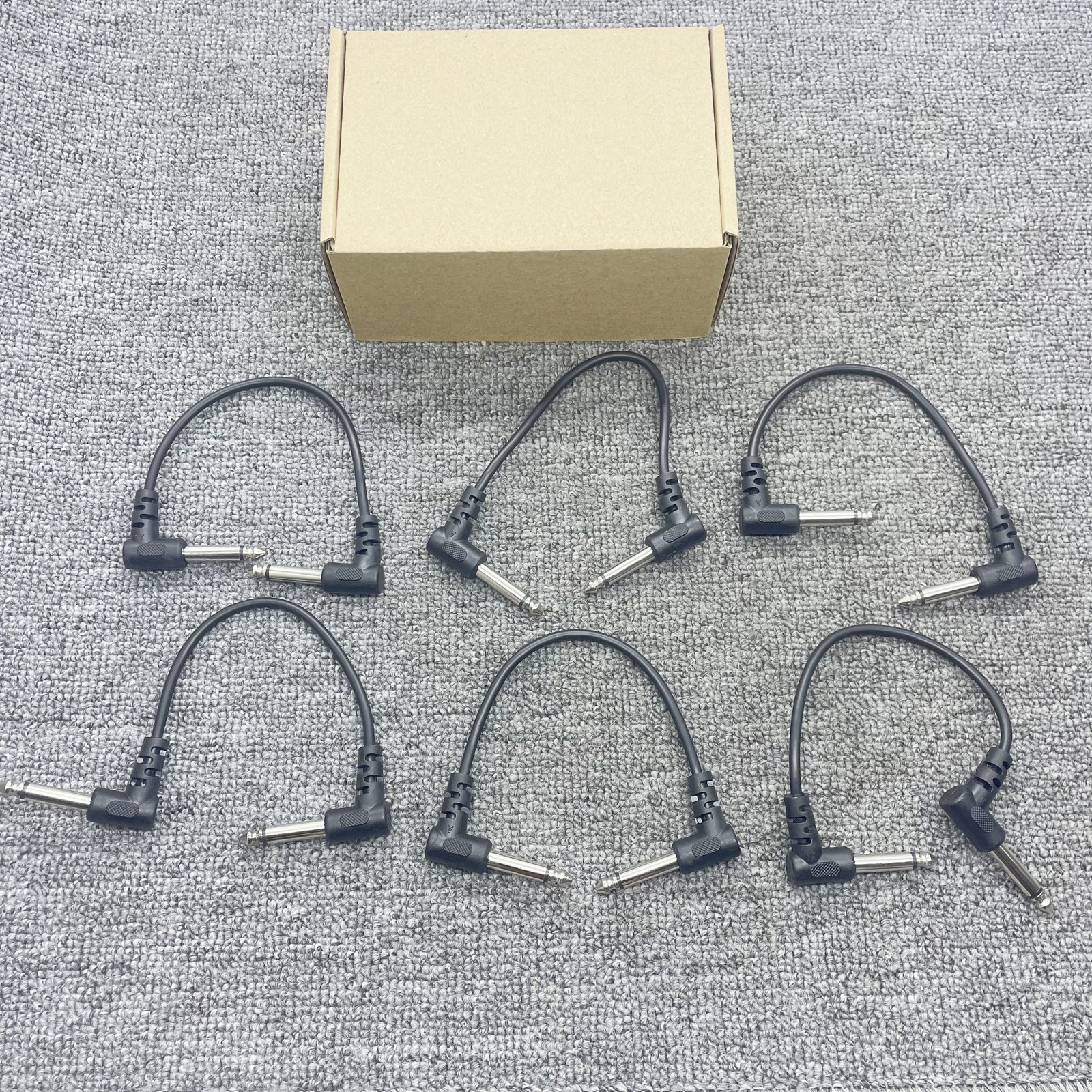 6 Pack 5in Guitar Patch Cables 1/4\