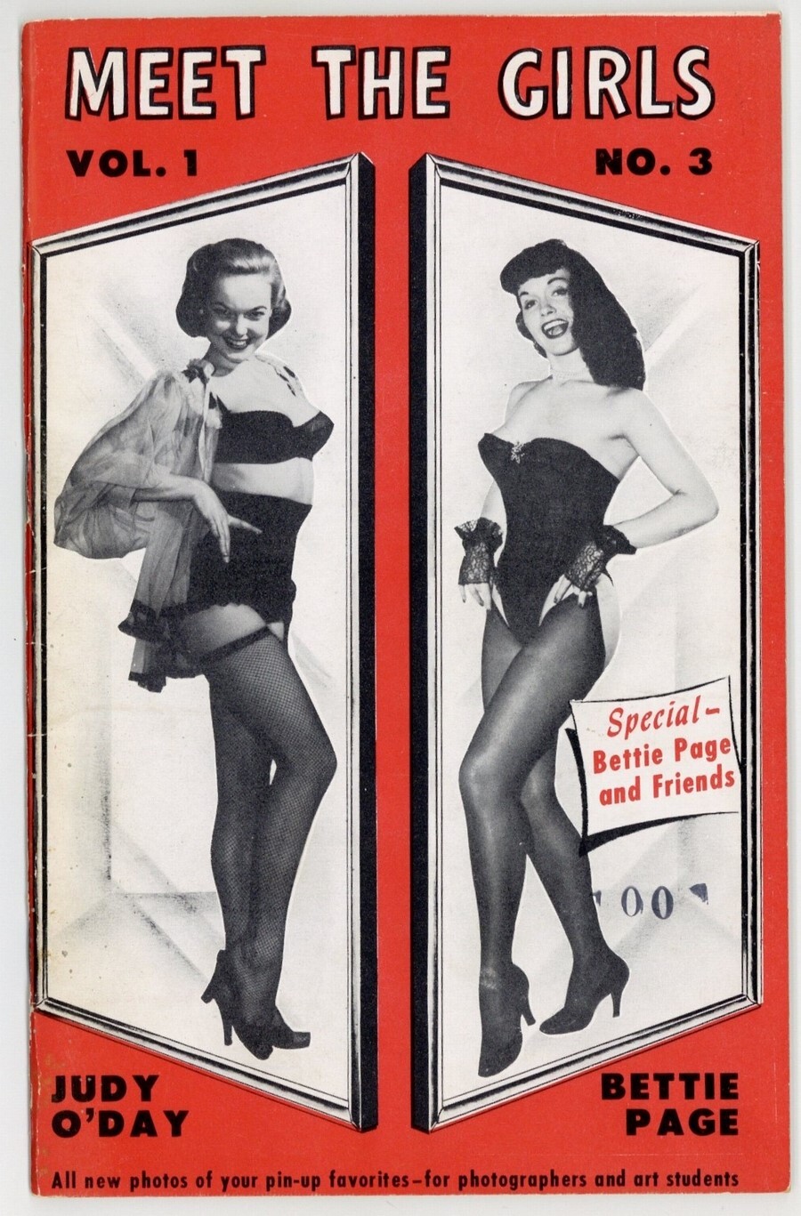 Meet The Girls #3 Bettie Page 1956 Judy O\'Day Photo Magazine Riviera Pinup Corp Meet The Girls #3 Bettie Page 1956 Judy O\'Day Photo Magazine Riviera Pinup Corp