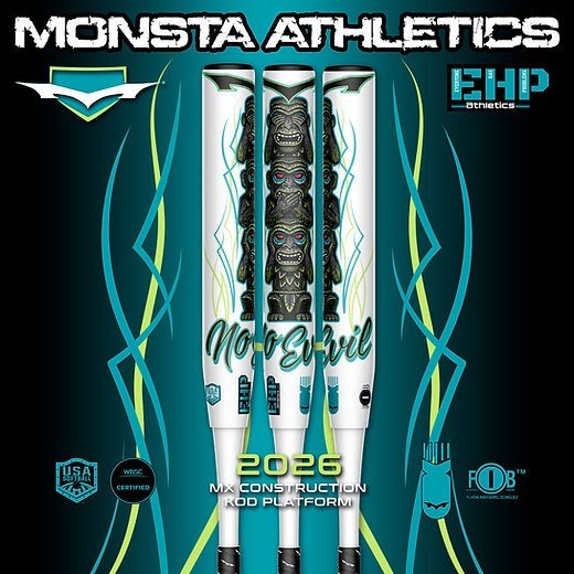 Monsta Mx King of Diamonds No Evil Limited Edition 3900 Handle ASA Softball Bat