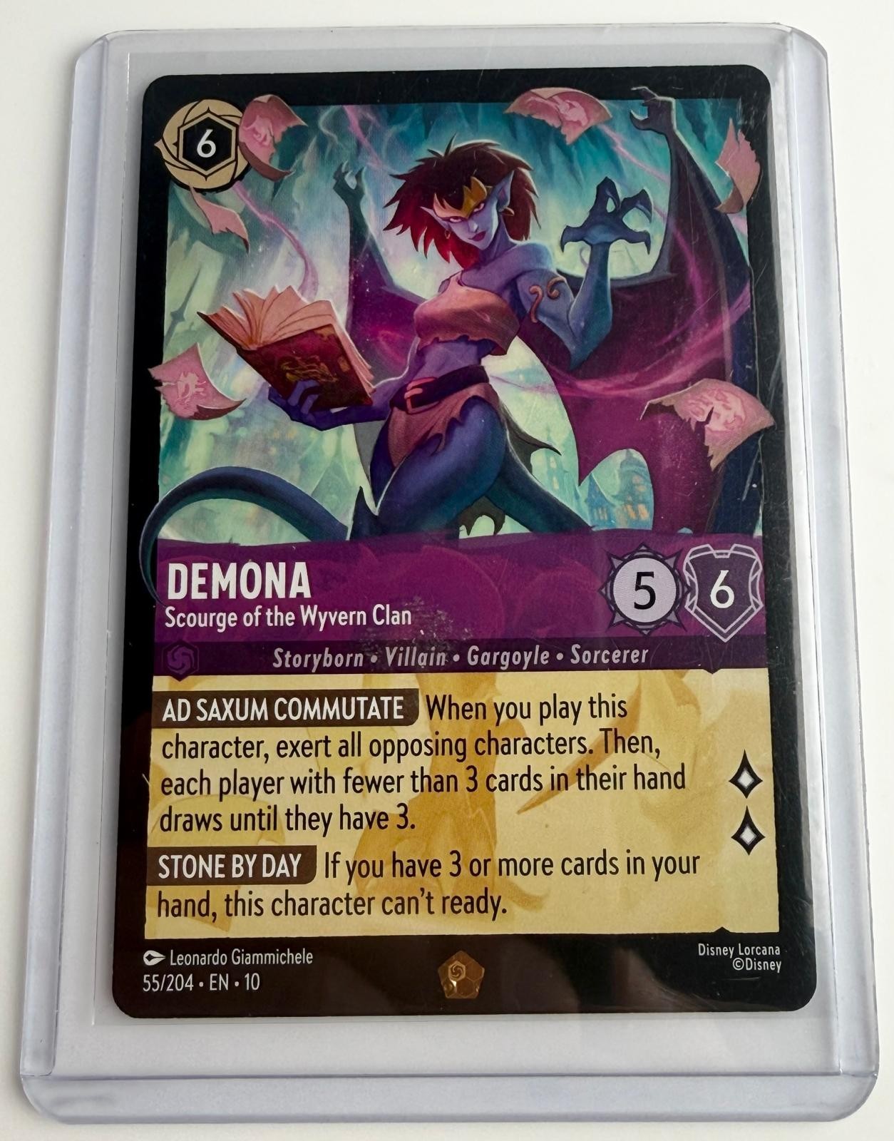 Lorcana TCG Demona - Scourge of the Wyvern Clan [ 10 - 55/204 Near Mint