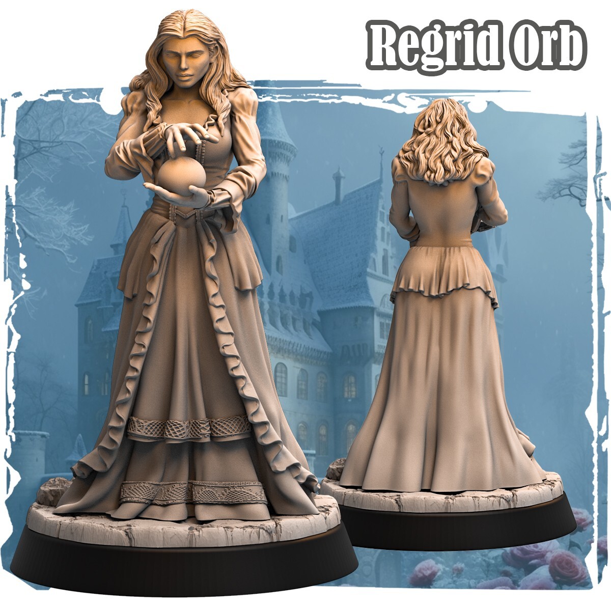 Regrid Orb - Human Wizard | Haito - Amazing Adventures | D&D Miniature 32mm Regrid Orb - Human Wizard | Haito - Amazing Adventures | D&D Miniature 32mm